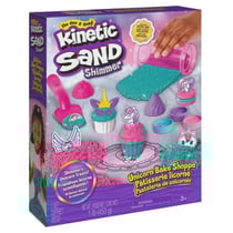 Coffret patisserie licorne kinetic sand - sable magique - spin master - 20138915 - modelage