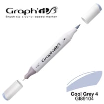 Graph'It - Marqueur manga à l'alcool Graph'it Brush 9104 Cool Grey 4