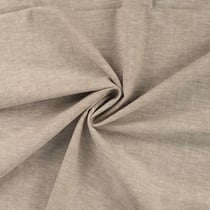 Tissu Lin Coton uni Beige chiné