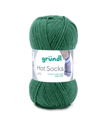 Laine à chaussettes à tricoter HOT SOCKS UNI - Grundl - certifiée Oeko-Tex 22 Vert