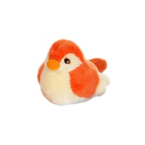 Peluche - Oiseau sonore birdies 14 cm - orange