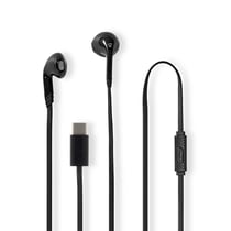 Nedis Écouteurs Filaires USB-C avec Micro et Contrôle du Volume 1.2m Noir