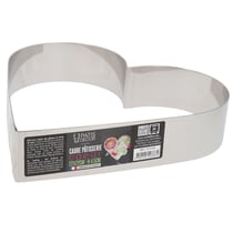Cœur à mousse inox H 4,5 cm L 22 cm
