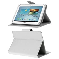 Etui Tablette 10 Pouces Rabat Magnétique Protection Universelle Intégrale Blanc YONIS