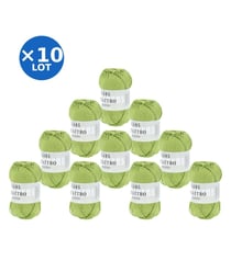 Lot de 10 pelotes QUATTRO de Lang Yarns – 500 g de coton mercerisé 116 Vert