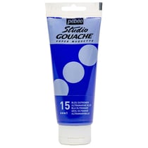 Peinture gouache - Bleu outremer - 15 - Fine - Pébéo - Studio Gouache - 100ml
