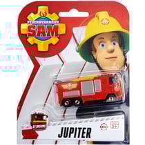 Véhicule en métal sam le pompier - jupiter le camion de pompier - voiture miniature - dickie 203091000c