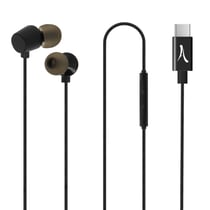 Écouteurs USB-C Intra-auriculaires Magnétiques Boutons Multifonction Akashi Noir