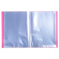 Protège-documents en polypropylène 5/10e OPAK pochettes Cristal 160 vues - A4 - Rose - x 8 - Exacompta