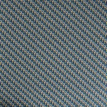 Tissu Satin imprimé Motif chaîne vert et bleu sur fond Noir