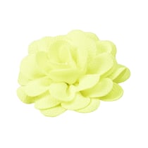 Broche fleur 8,5cm jaune fluo