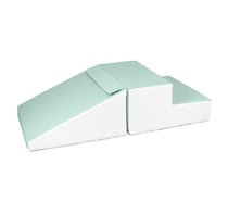 Set de 2 grands blocs en mousse blanc Menthe - Velinda