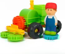 BLOKO – Coffret de 50 BIoko avec 3 Figurines 3D Ferme – Dès 12 Mois – Fabriqué en Europe – Jouet de Construction 1er âge – 503592