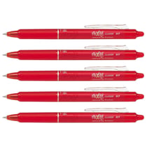Lot de 5 Stylos roller rétractables Frixion Ball Clicker 0,7 Rouge
