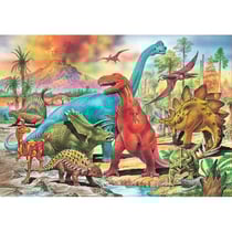 Puzzle au pays des dinosaures 100 pieces - collection dino et animaux prehistorique - educa - 13179
