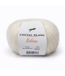 Fil vaporeux & raffiné BALZANE - Cheval Blanc 001 Blanc
