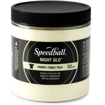 Encre blanche phosphorescente night glo pour tissu pour sérigraphie - Speedball