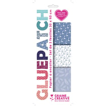 Papier patch GluePatch Oiseau, cage et plumes