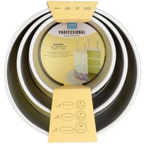 Set de 3 Moules à Gâteaux Ronds - H10 cm