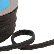 Bobine 20m double cordon fils 10mm gris noir