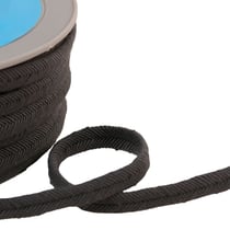 Bobine 20m double cordon fils 10mm gris noir