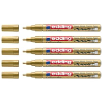 Marqueur peinture calligraphique 1-2,5 mm - EDDING - Or - Lot de 5
