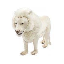 Hansa peluche Geante Lion Blanc 4 pattes 140 cm L - Hansa Peluches G antes