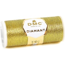 Bobine fil 35m DMC diamant métallisé monobrin broderie et point de croix or