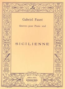 Partition musicale Alphonse Leduc - Sicilienne Op. 78 - Piano