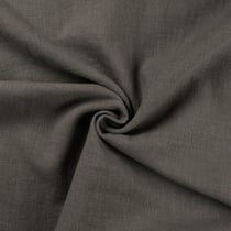 Tissu 100% Lin uni Gris anthracite
