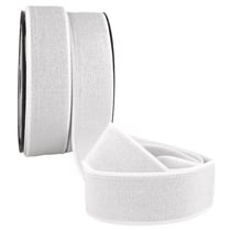 Bobine 20m élastique métal 40mm blanc