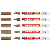 Lot de 5 marqueurs craie liquide - EDDING - Pointe ronde 1-2 mm - Cuivre