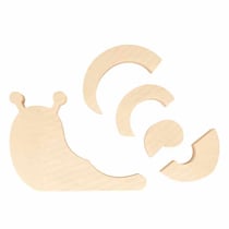 Escargot 3D - 15X10,4 Cm - Bois