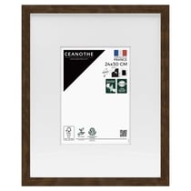 Cadre photo Wild ébène 24x30 cm avec passe-partout 13x18 cm