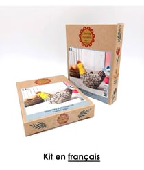 Mini kit feutrine petite cocotte - Niveau Intermédiaire Gris