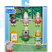 Peppa le cochon fait de la peinture en foret - 6 pieces + 5 figurines peppa pig + 1 accessoire - mini univers