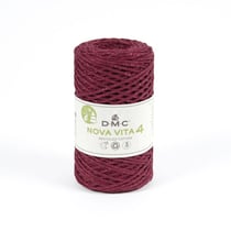 DMC - Fil Coton Recyclé Eco Vita Metallic 4mm Col. 115 rouge rose