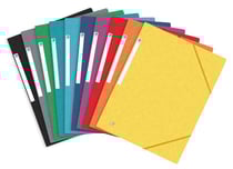 Lot de 10 Chemises 3 rabats à élastique Top File+ Assorties Style