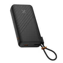 Xtorm Batterie Externe 20000mAh Charge Rapide 30W avec Câble USB-C Intégré Noir / Orange