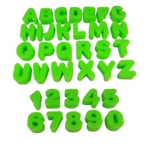 Eponge mousse tampon Lettres et chiffres 36 pièces