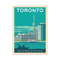 Affiche 30x40 cm - Toronto - Olahoop Travel Posters