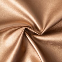 Tissu Simili cuir d'habillement métallisé souple uni Cuivre