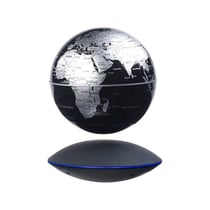 Globe noir-argent en lévitation GEOLITE