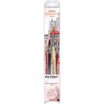 Pinceaux - Aquarelle - 4 formes et tailles - Da Vinci - Urban watercolor set