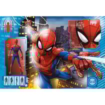 Puzzle spiderman dans la ville - 104 pieces - collection spider-man marvel - clementoni - 27118
