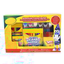 Coffret l'essentiel du coloriage 59 pièces - feutres, crayons, peinture - crayola - dessin