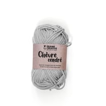 Fil de coton Amigurumi Gris clair Chèvre cendré