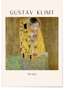 Affiche Gustav Klimt « The kiss» | A3 : 29,7x42cm