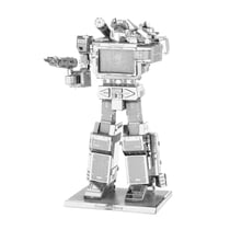 MetalEarth: TRANSFORMERS/SOUNDWAVE 5.1x3.5x8.6cm, maquette 3D en métal avec 2 feuilles, sur carte 12x17cm, 14+