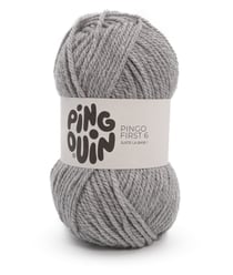 Pelote à Tricoter PINGO FIRST 6 - 100 g - Pingouin : Douceur, Polyvalence et Petit Prix Souris Gris
